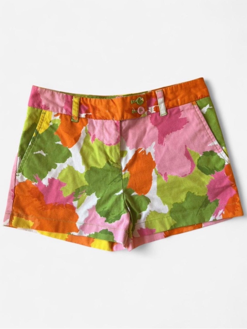 Vineyard Vines Abstract Floral Chino Shorts Multi Color Size 2